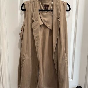 Multiples Tan Sleeveless Vest